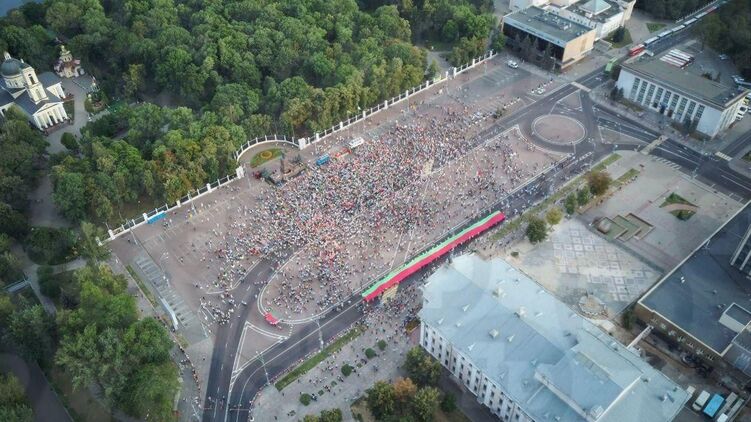 Митинг в Гомеле в поддержку Лукашенко