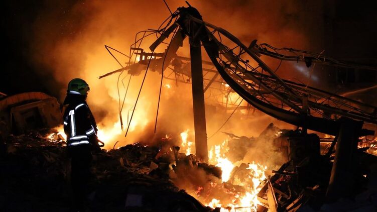 Последствия пожара в Харькове