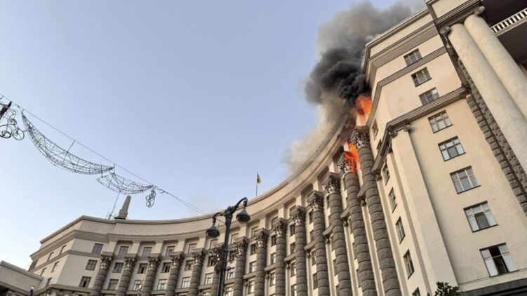 Пожар в здании Кабмина