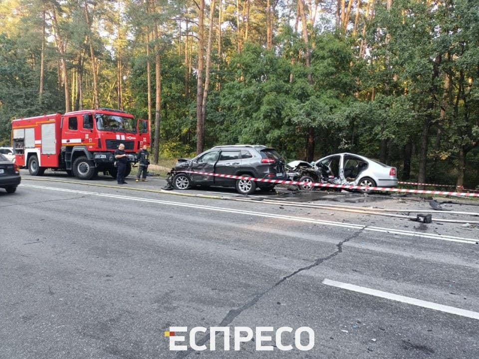 В Голосеевском районе Киева произошло масштабное ДТП