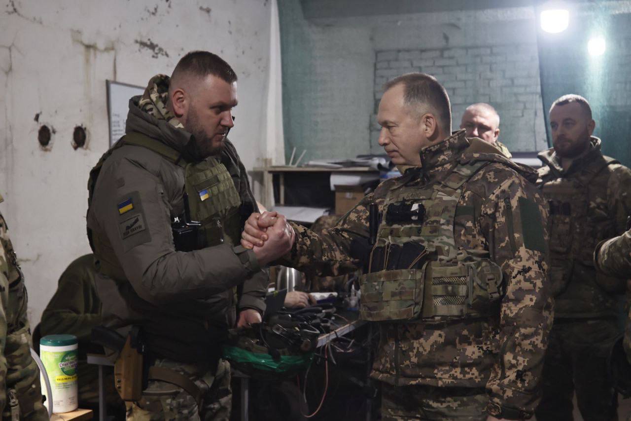 Сирський відвідав Бахмут