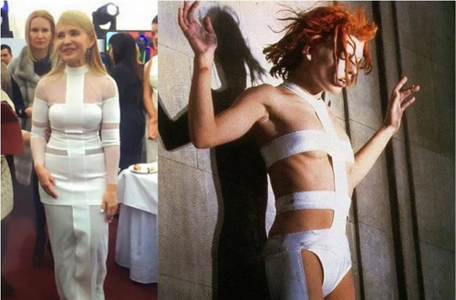 55-летие Тимошенко и платье как у Лилу из 5 элемента