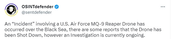 Скриншот из Твиттера OSINTdefender