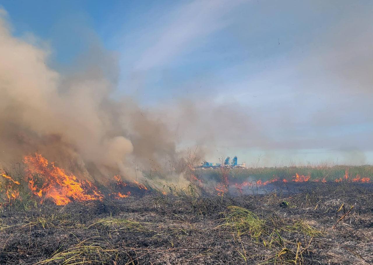 Обстрелянный аэропорт