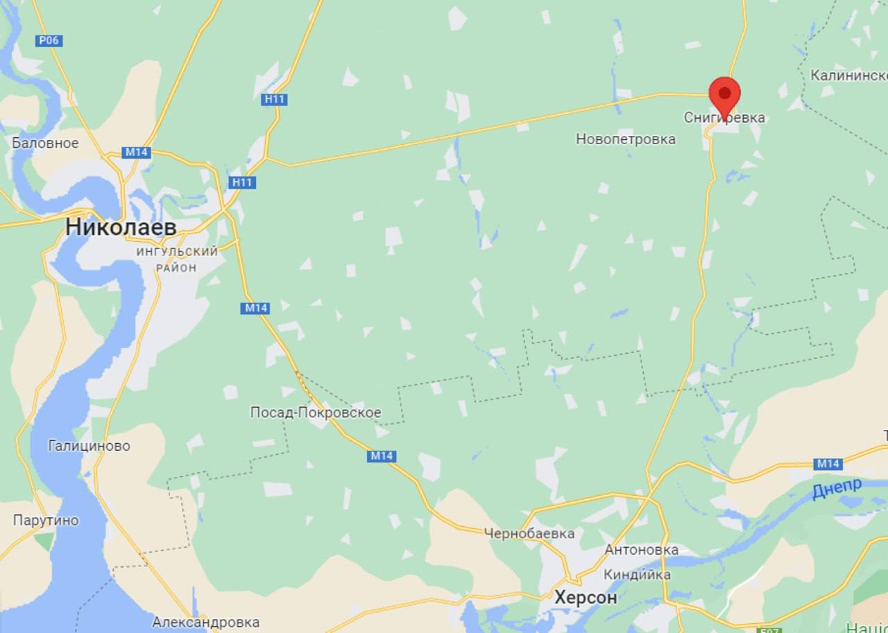 За село Снегиревка в Николаевской области идут ожесточенные бои