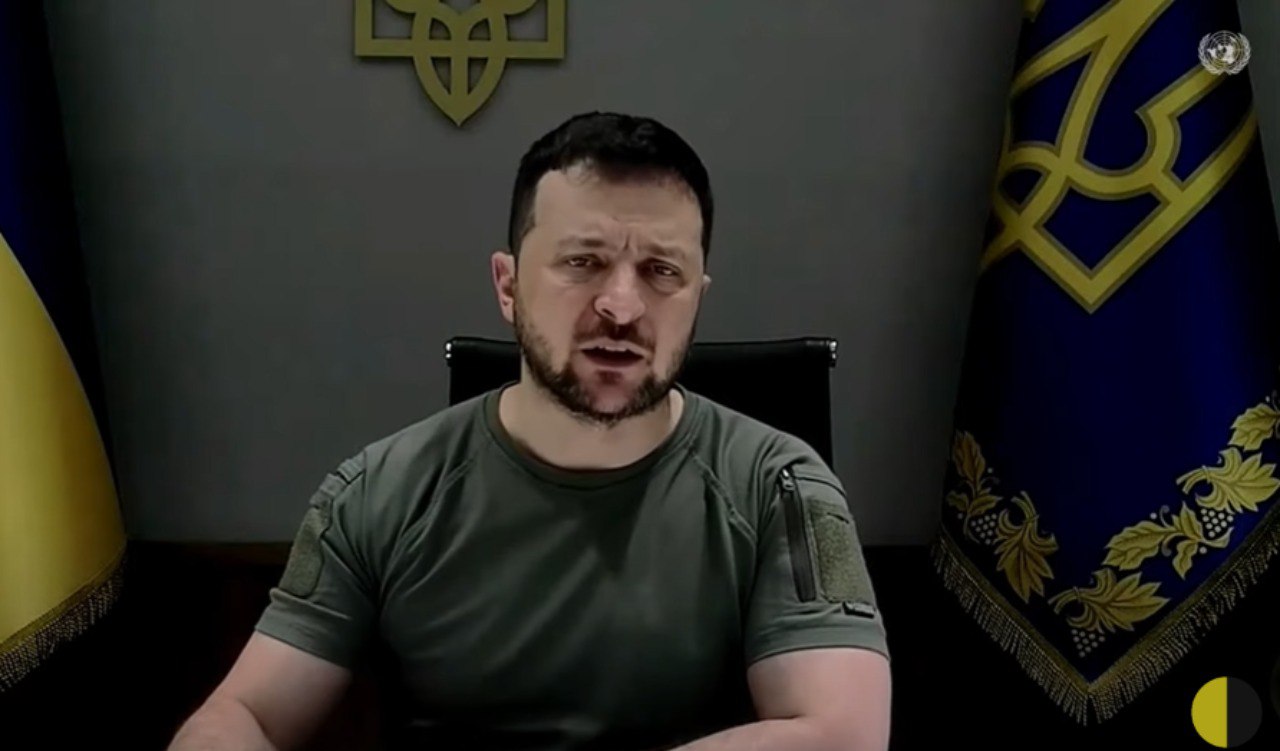 На заседании Совбеза ООН в режиме онлайн выступает Зеленский