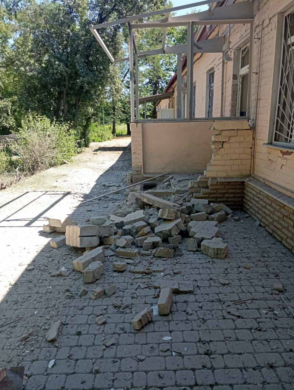 Последствия обстрела Авдеевки