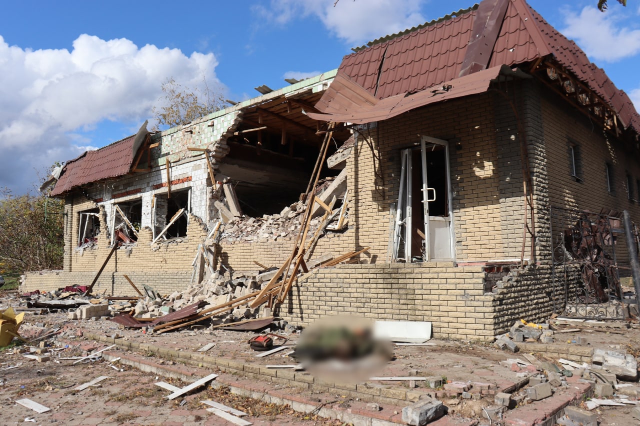 Последствия обстрела Купянска