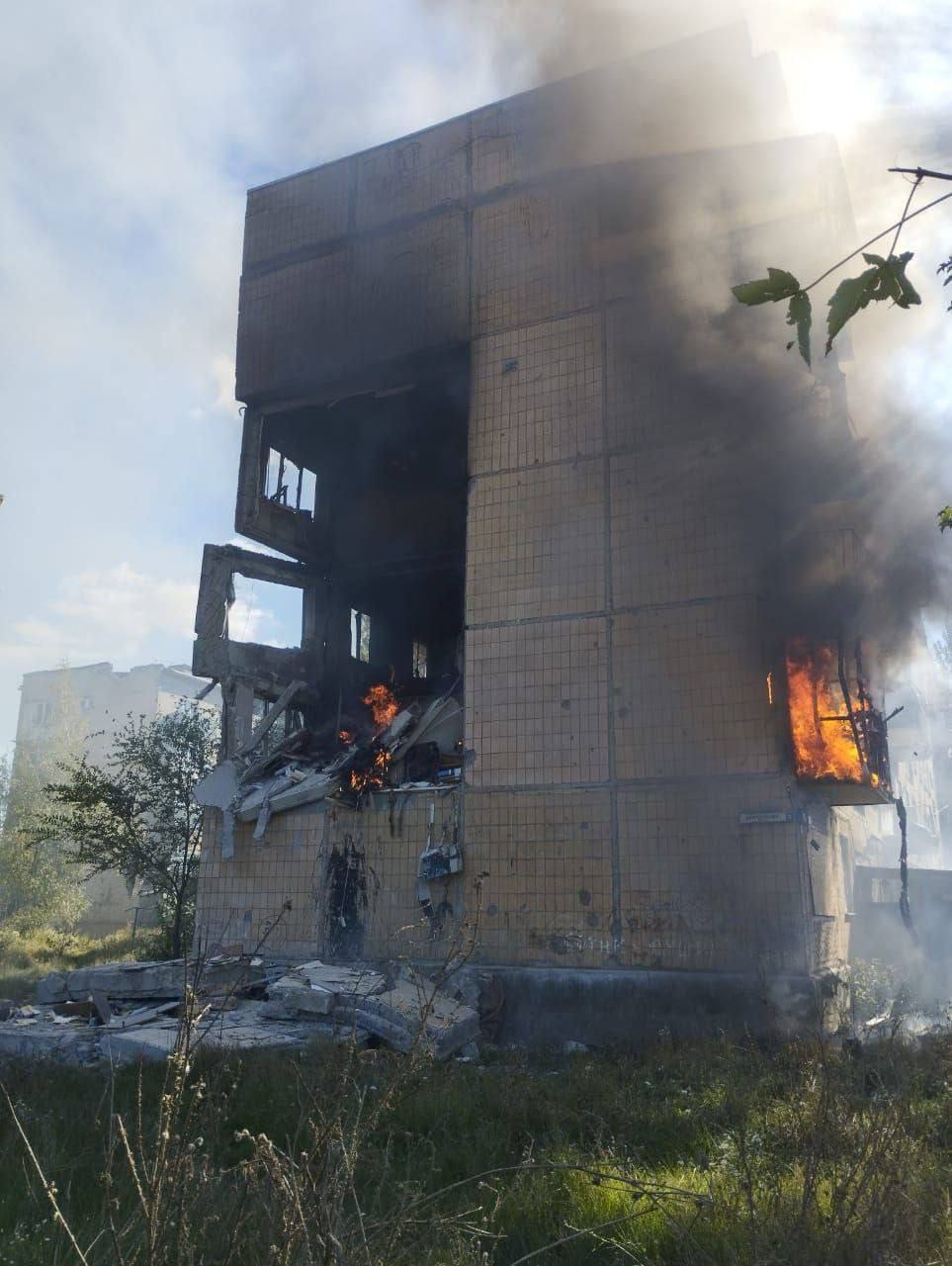 Последствия обстрела Авдеевки