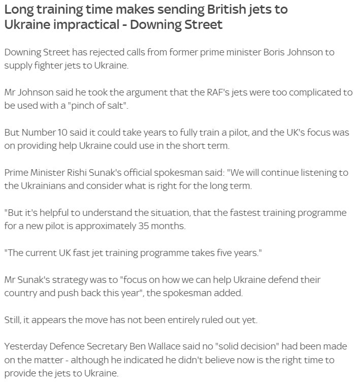 Обучение пилота F-16 длится 35 месяцев