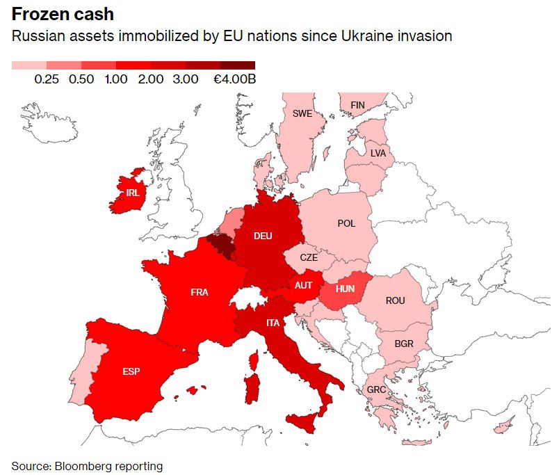В ЕС до сих пор не могут найти и заморозить активы РФ