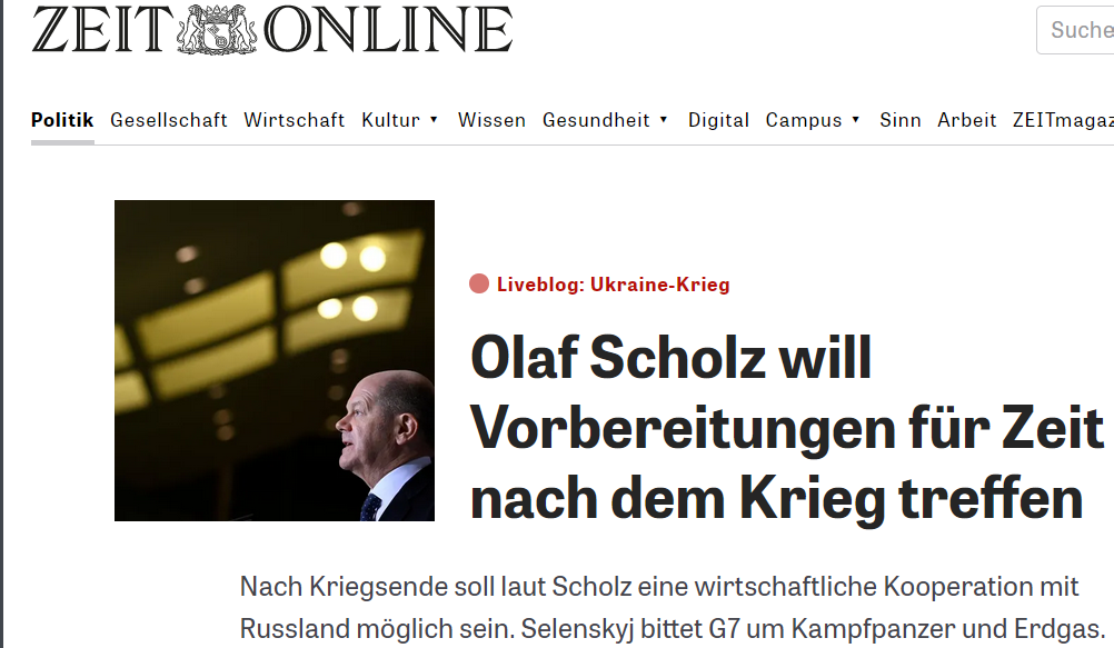 Шольц хочет сотрудничать с РФ после окончания войны в Украине