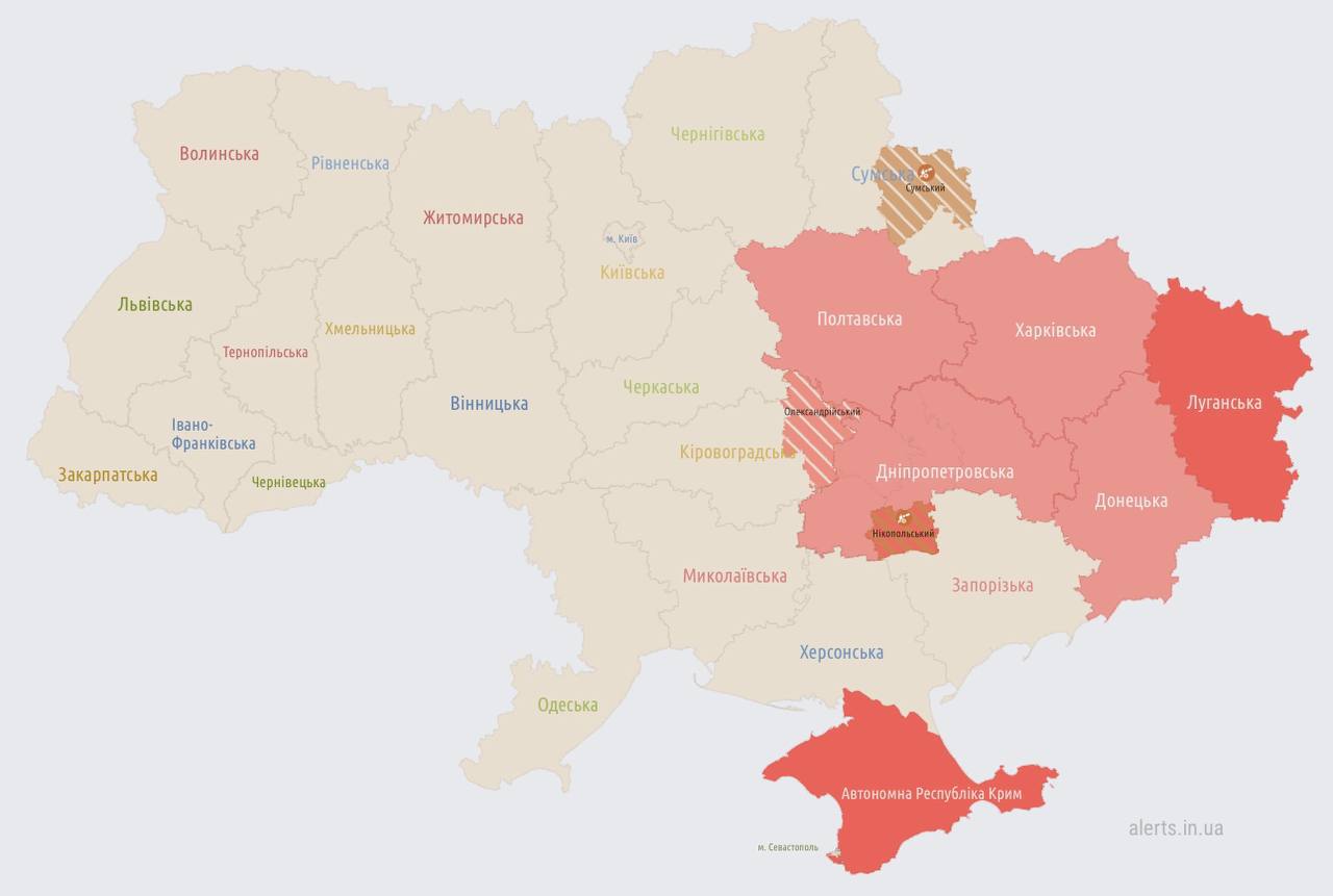 На сході України – повітряна тривога