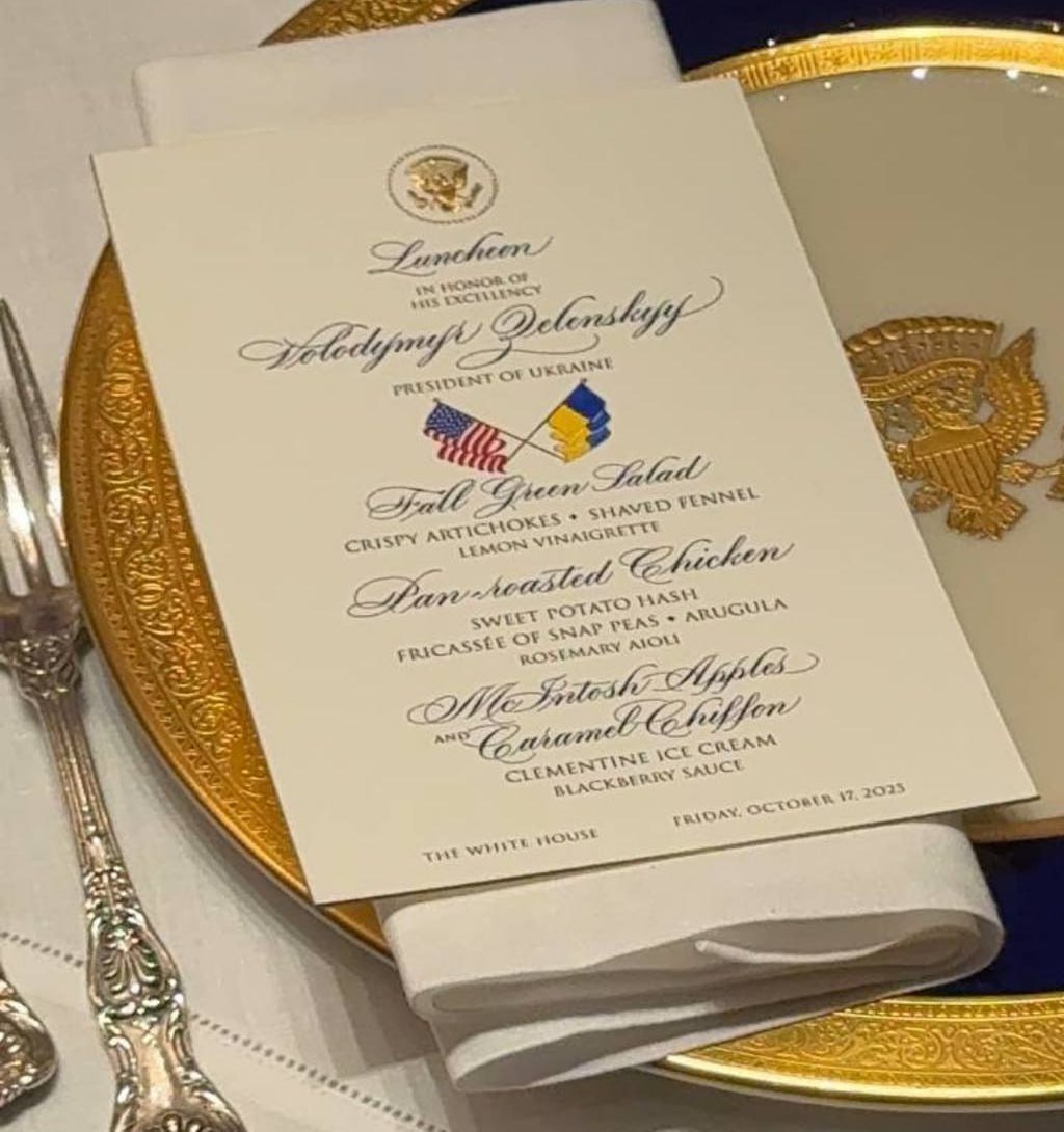 Трамп и Зеленский - ланч в Белом доме 17 октября 2025 года