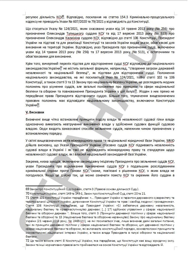 МКЮ раскритиковала указы Зеленского об увольнении судей КСУ. Фото