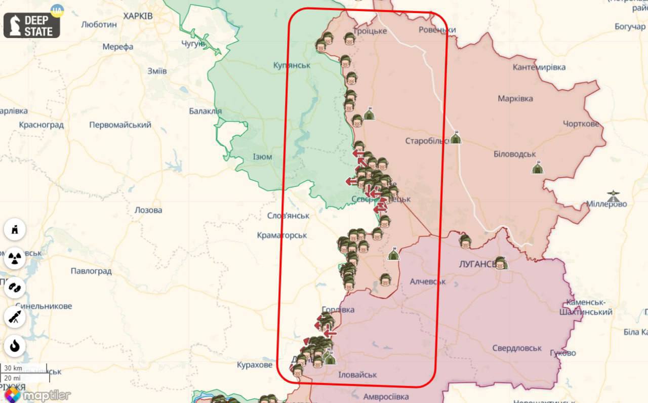 Россияне собрали войска на восточном фронте