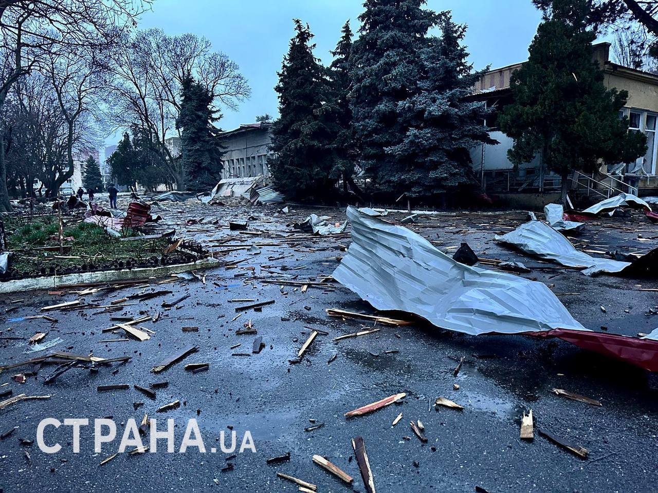 Последствия обстрела Одессы