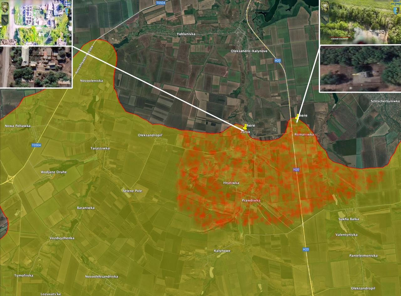 Карта боевых действий (2). Источник - Bild