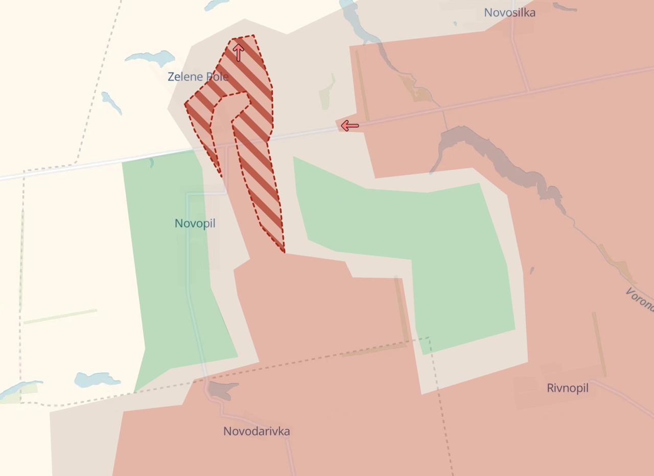 Карта боевых действий (4). Источник - Deep State