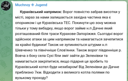 Знімок повідомлення у Телеграм