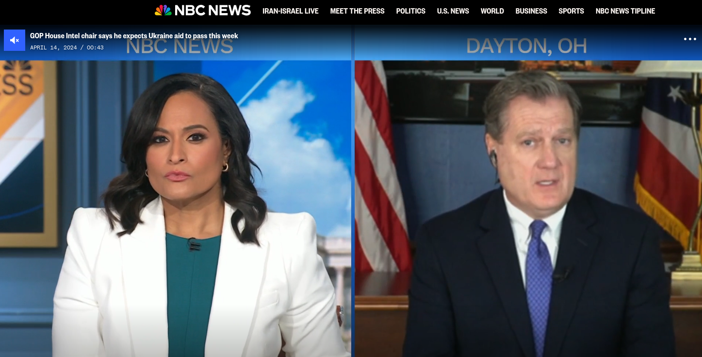 Стоп-кадр из интервью на nbcnews.com